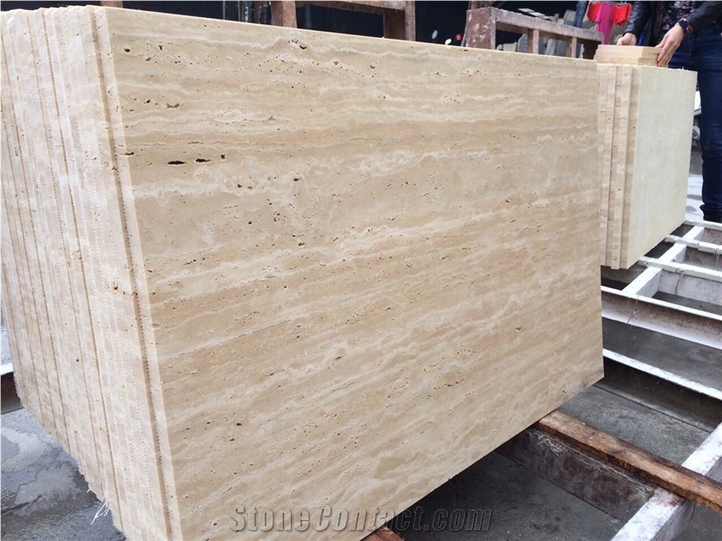 Light Beige Travertine French Pattern Wall Tile Floor Tile