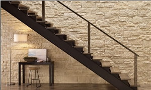 Moca Cream Limestone Tile-Spilit