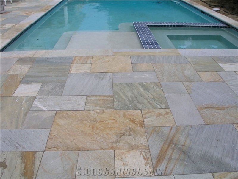 Multi Color Quartzite French Pattern
