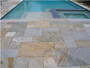 Multi Color Quartzite French Pattern