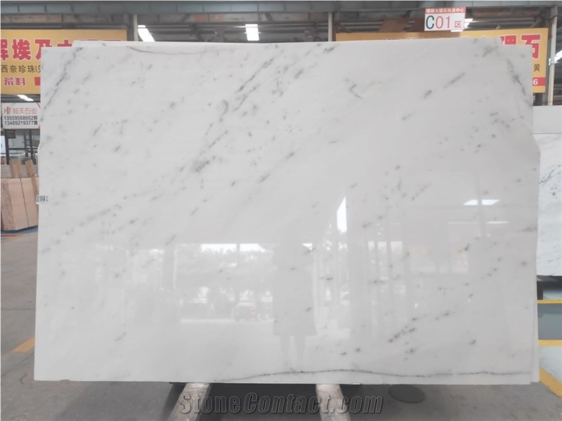 Ocean White Quartzite Slab