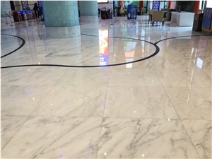 Oriental White Marble Custom Bathroom Application 1