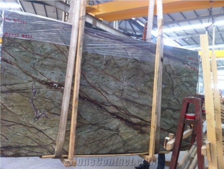 Rain Forest Green Granite Slab Granite Tile
