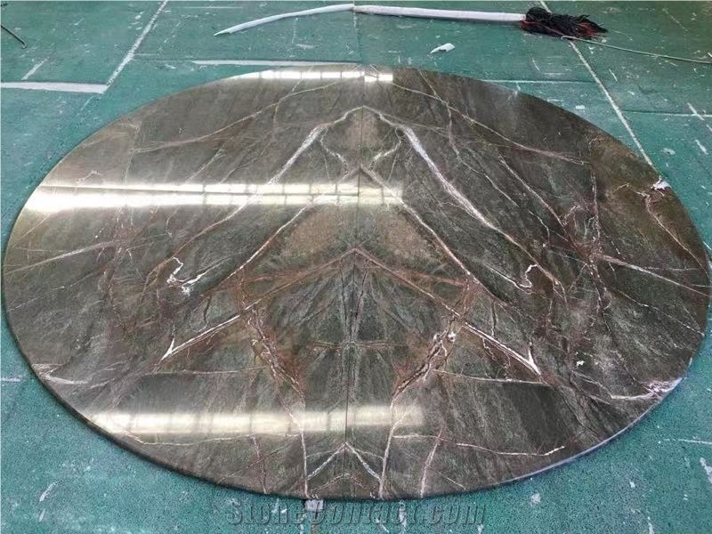 Rainforest Green Marble Table Top Kitchen Bench Top