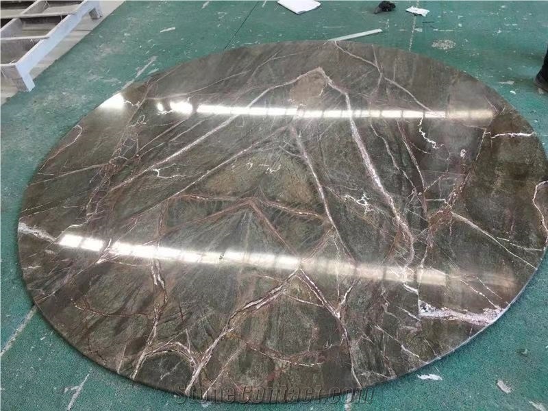 Rainforest Green Marble Table Top Kitchen Bench Top