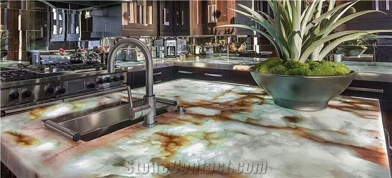 Royal Beige Onyx Slab Onyx Tile 