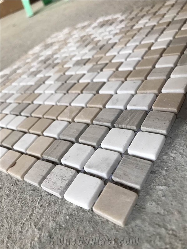 Travertine Square Mosaic 6Mm Thickness Mosaic Tile