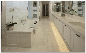 White Serpeggiante Marble Application 3