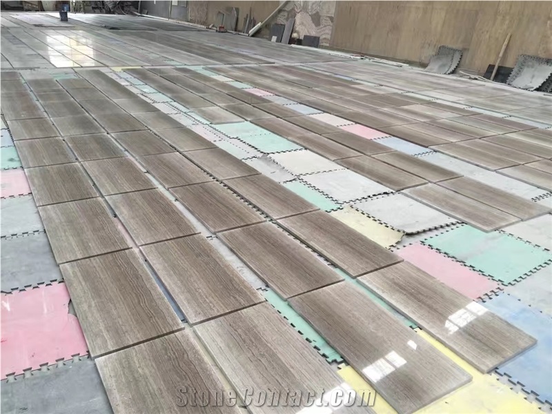 Wood Grain Brown Marble Tile