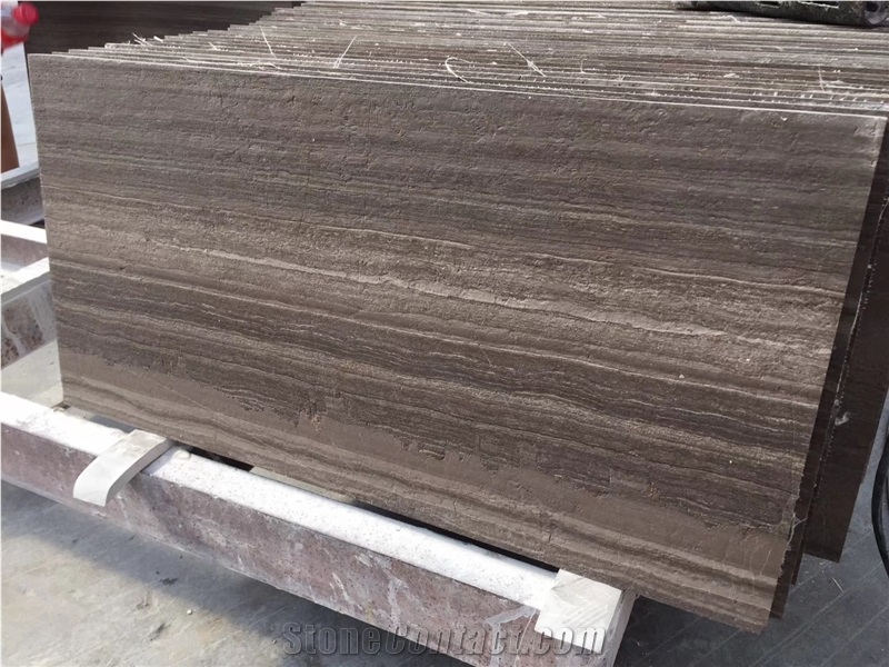 Wood Grain Brown Marble Tile