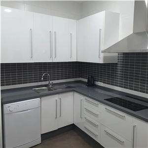 Silestone Gris Expo Quartz Kitchen Countertop