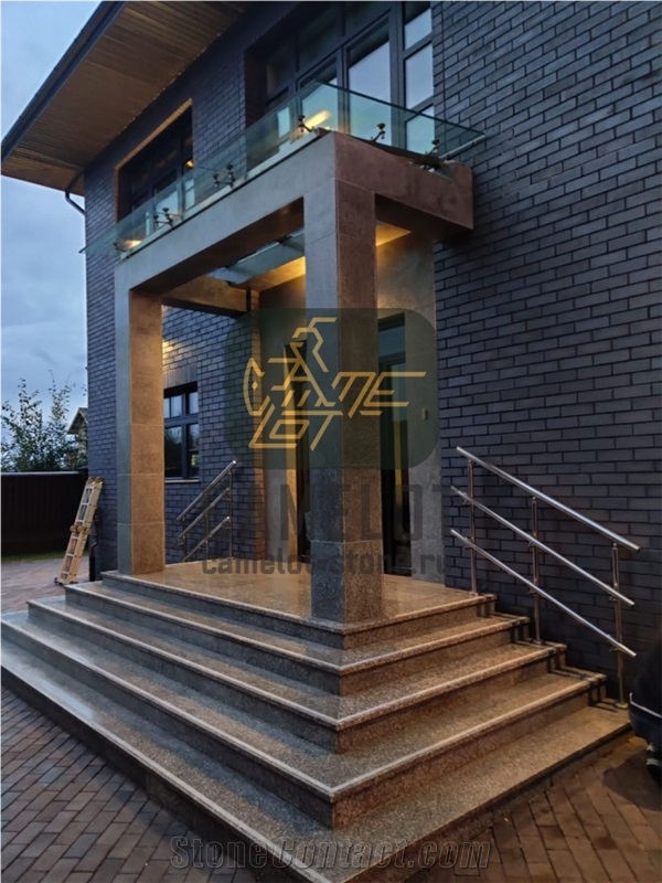 Granite Deck Stair Steps