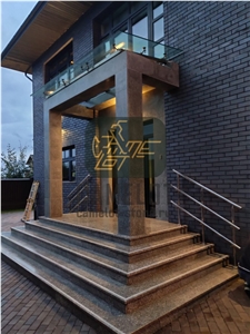 Granite Deck Stair Steps