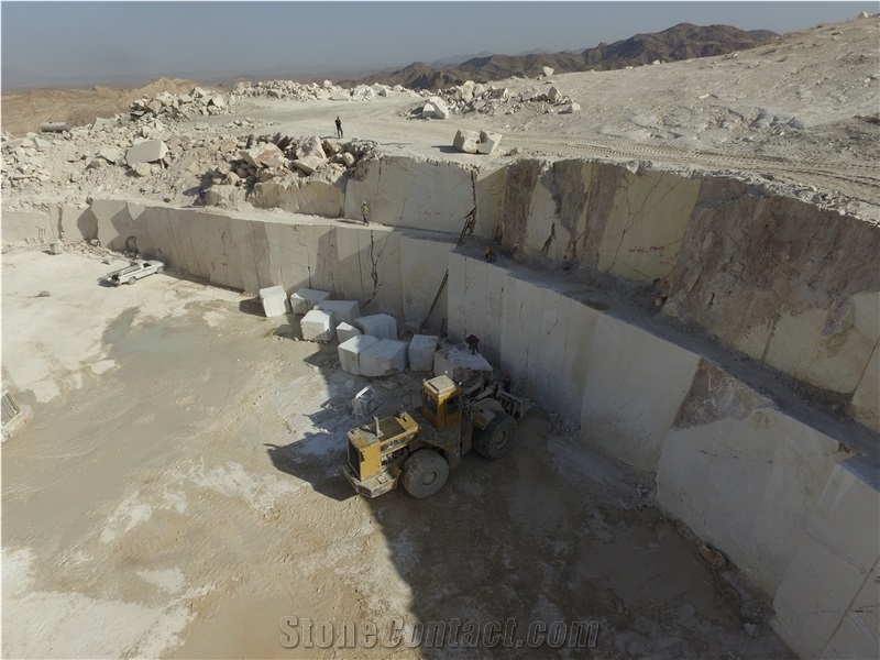 Sirjan Marble- White Sirjan Crystal Marble Mine
