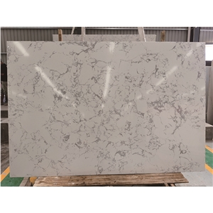 Carrara White Artificial Marble Engineered Stone Slab