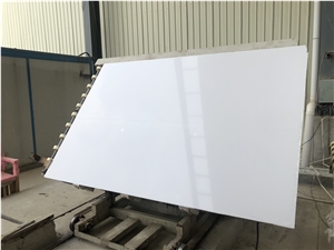 Pure White Artificial Marble Slab