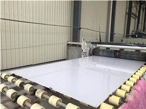 Pure White Artificial Marble Slab