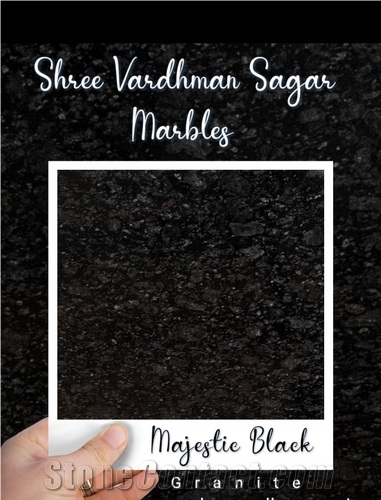 Majestic Black Granite Slabs