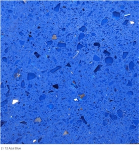 Azul Blue Quartz Slabs, Engineered Stone