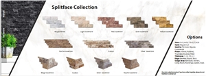SPLITFACE Collection Travertine Wall Cladding Panels