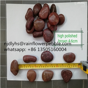 High Polished Red Pebble Stone Washed River Stone