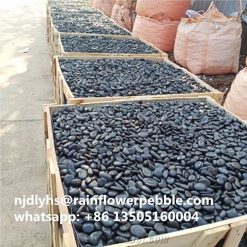 Landscaping Pebbles Stones Black Gravel Pebble Stone