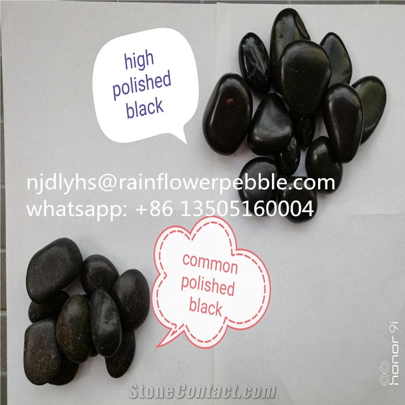 Landscaping Pebbles Stones Black Gravel Pebble Stone