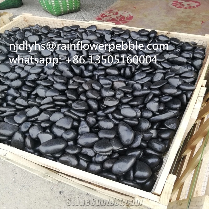 Landscaping Pebbles Stones Black Gravel Pebble Stone
