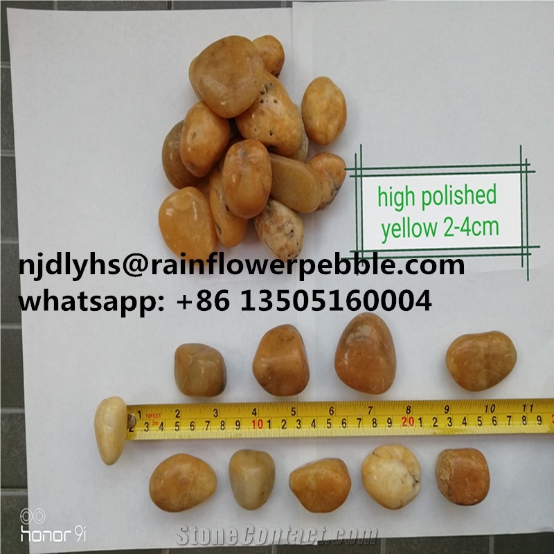 Yellow Stone Pebble Flooring Shower Floor Pebble Tile