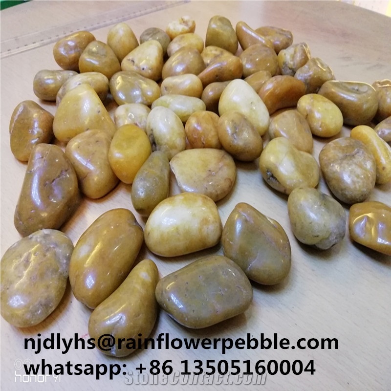 Yellow Stone Pebble Flooring Shower Floor Pebble Tile