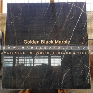 Golden Black Marble Slabs Golden Black Marble Slabs