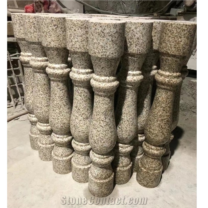 Custom Yelllow Granite Railing Outdoor Balustrade 