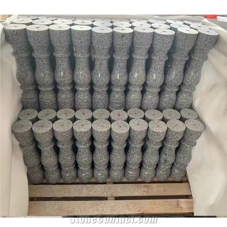 Custom Yelllow Granite Railing Outdoor Balustrade 