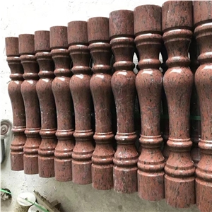 Custom Yelllow Granite Railing Outdoor Balustrade 