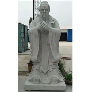 Hot Sale Life Size White Marble Confucius Statue 