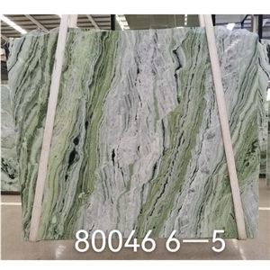 Natural  Green Marble  Slabs Flooring Tiles For Project