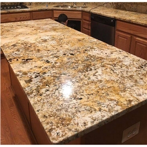 Polished Solarius Yellow Granite Slabs On Sales