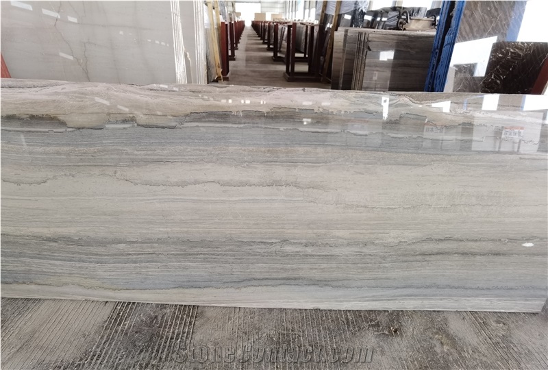 Blue Wooden Marble Slab/ Tile For Walling And Flooring