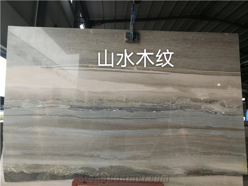 Blue Wooden Marble Slab/ Tile For Walling And Flooring