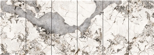 Engineered White Patagonia Granite Sintered Stone Tabletop