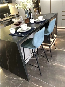 Nero Laurent Engineered Marble Sintered Stone Kitchen Top