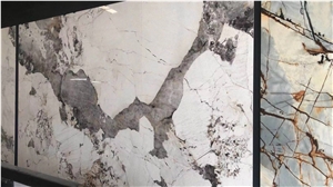 Patagonia Granite Sintered Stone Slab Hotel Wall Background