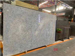 Crystal Quartzite Slabs, Cristallo Ice Quartzite Slabs