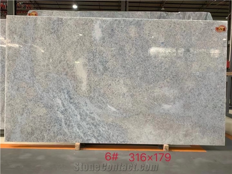 Crystal Quartzite Slabs, Cristallo Ice Quartzite Slabs