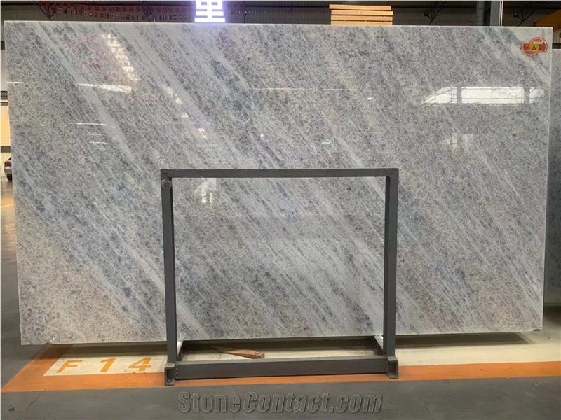 Crystal Quartzite Slabs, Cristallo Ice Quartzite Slabs