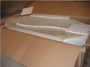 Natural Stone Red Sandstone Bathtub