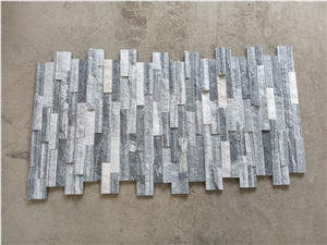 Alaska White Quartz Garder Waterfall Stacked Stone Veneer