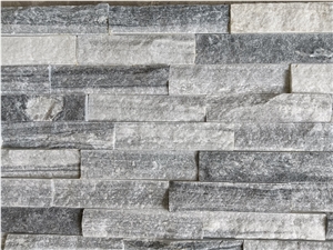 Alaska White Quartz Garder Waterfall Stacked Stone Veneer