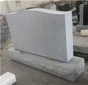 American Style Grey Granite G633 Upright Headstones