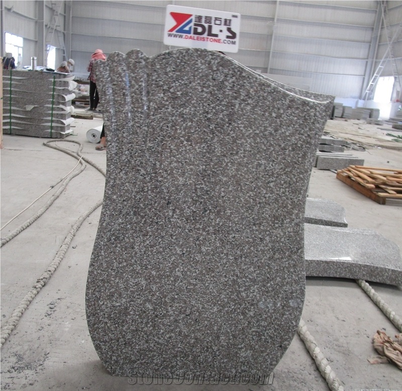 China New G664 Granite Cross Headstone For Romania